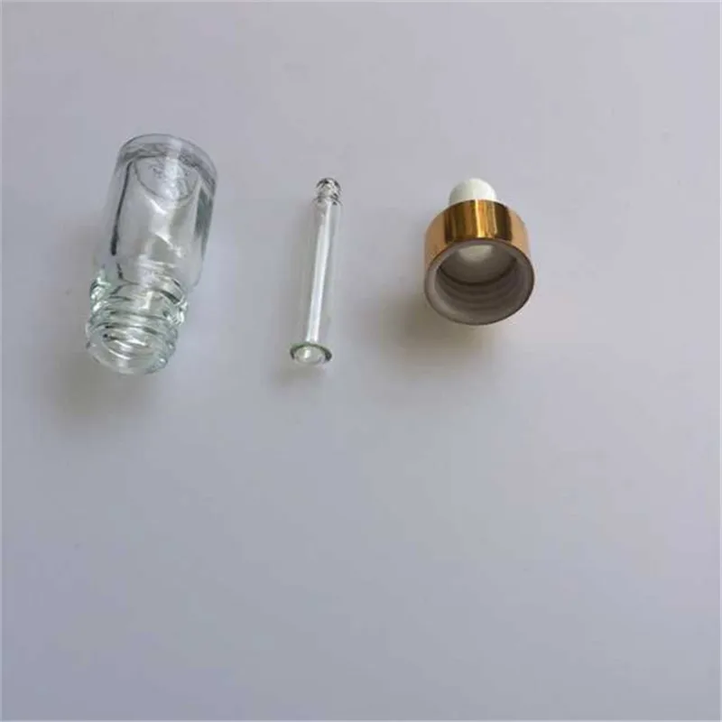 Wholesale 5ml Transparent Clear Mini Glass Dropper Bottle Esssentail Oil Packaging e liquid 24pcs/lot | Дом и сад