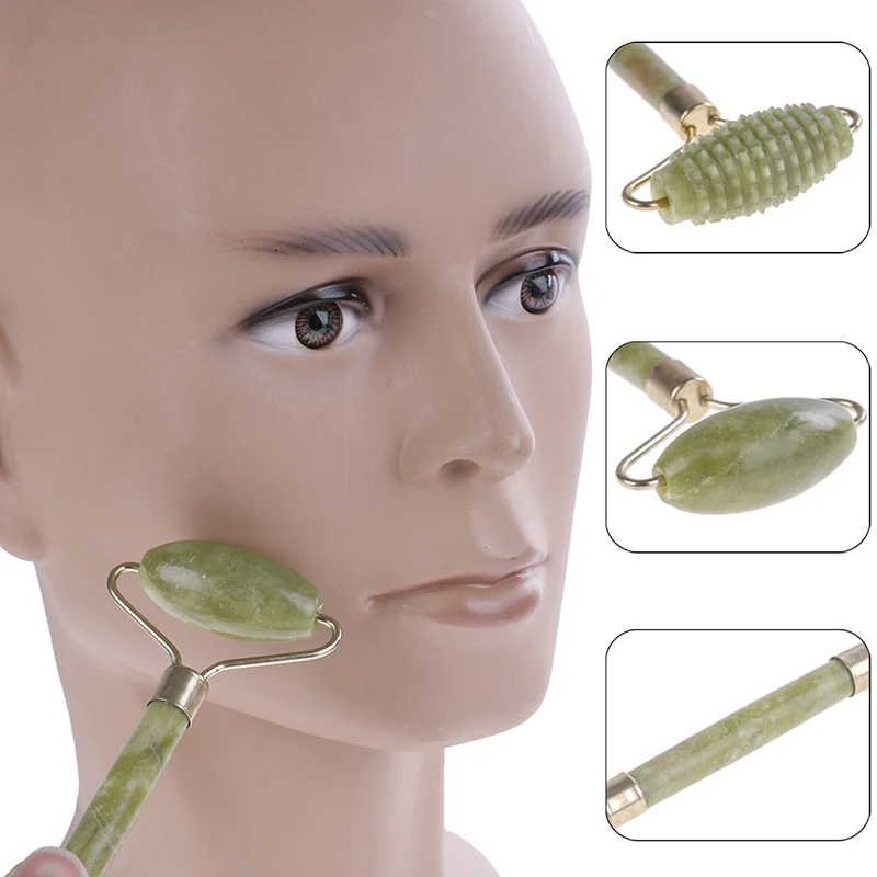 Jade Face Slimming Body Head Neck Nature Massage Tools Portable Double Head Facial Slim Massage Roller
Jade Face Slimming Body Head Neck Nature Massage Tools Portable Double Head Facial Slim Massage Roller