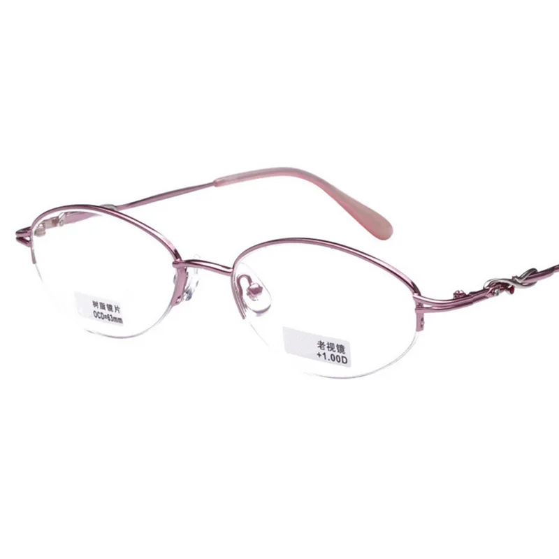Hot High quality Optical Coat lenses Anti-radiation Reading Glasses Inlaid diamond alloy Eyeglasses Women Pink Eyewear with Case
Hot High quality Optical Coat lenses Anti-radiation Reading Glasses Inlaid diamond alloy Eyeglasses Women Pink Eyewear with Case