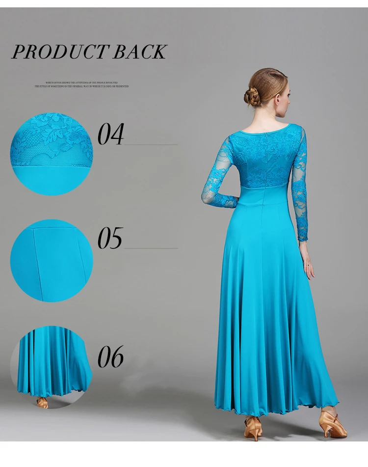 Sexy lace ballroom dance dress for woman long sleeves waltz tango dance dresses standard ballroom dress black/red/blue/green
Sexy lace ballroom dance dress for woman long sleeves waltz tango dance dresses standard ballroom dress black/red/blue/green
