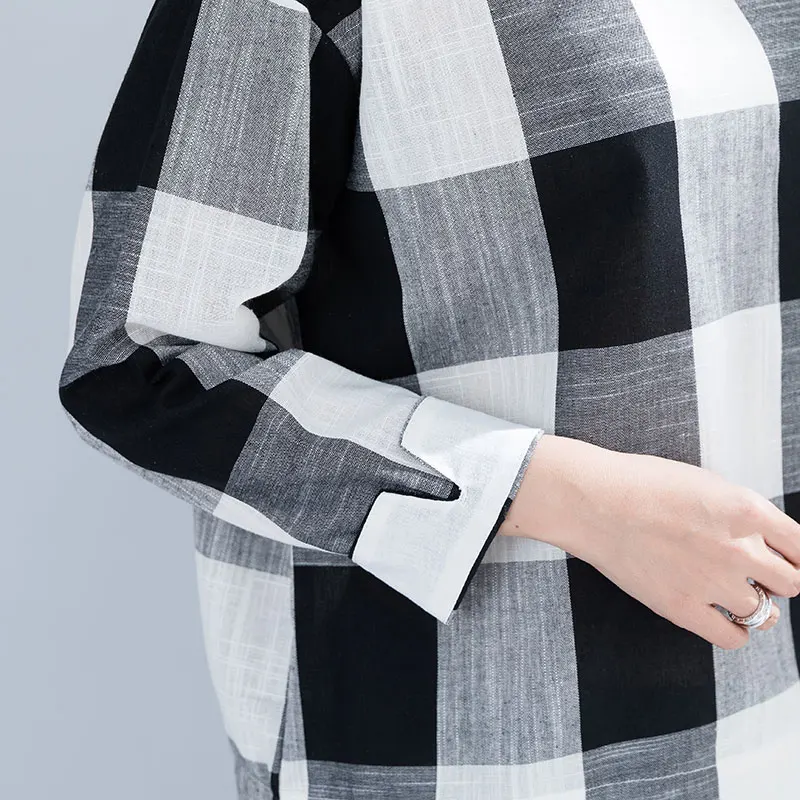 Oladivi Oversized Women Casual Loose Short Tops Fashion Plaid Shirt Ladies Casual Loose Blouses Tunic Female Ladies Blusas 5XL
Oladivi Oversized Women Casual Loose Short Tops Fashion Plaid Shirt Ladies Casual Loose Blouses Tunic Female Ladies Blusas 5XL