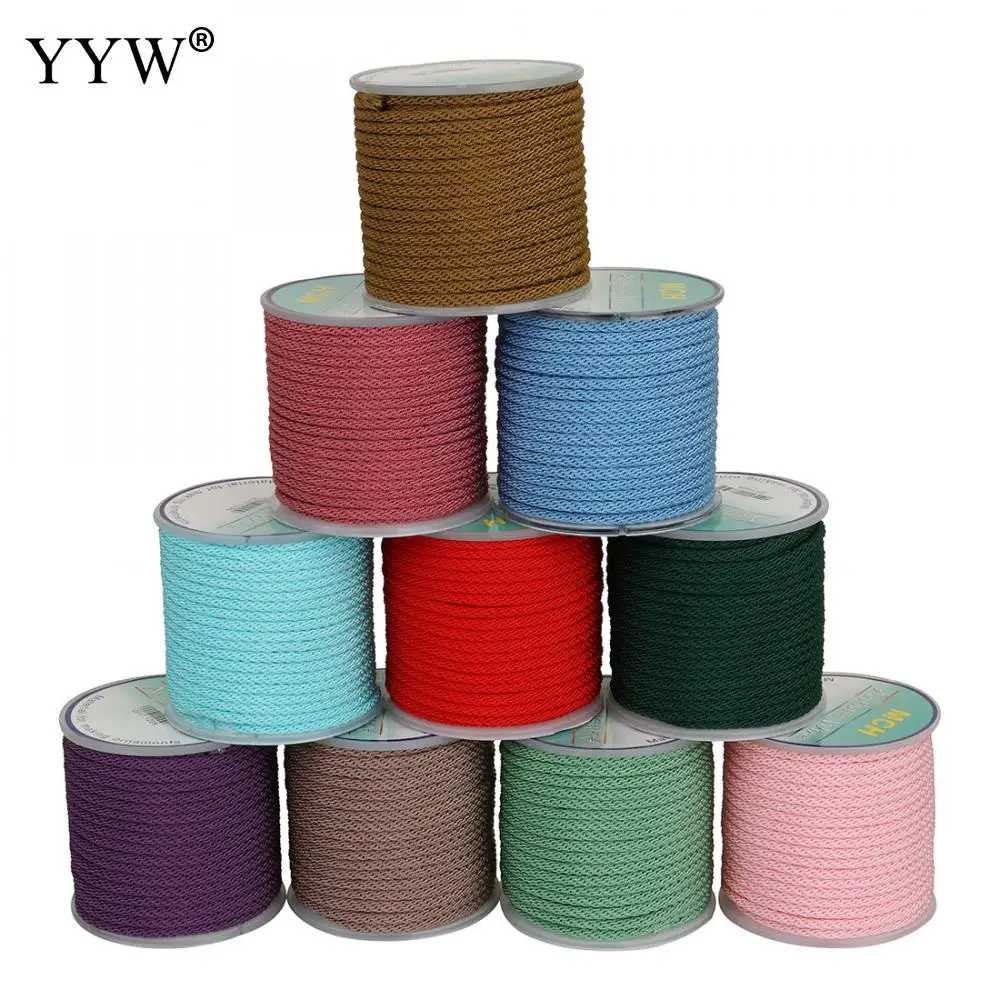 YYW High Quality 10m/Spool 3mm Cotton Cord Nylon Cord Thread String Diy Beading Braided Bracelet Jewelry Making
YYW High Quality 10m/Spool 3mm Cotton Cord Nylon Cord Thread String Diy Beading Braided Bracelet Jewelry Making