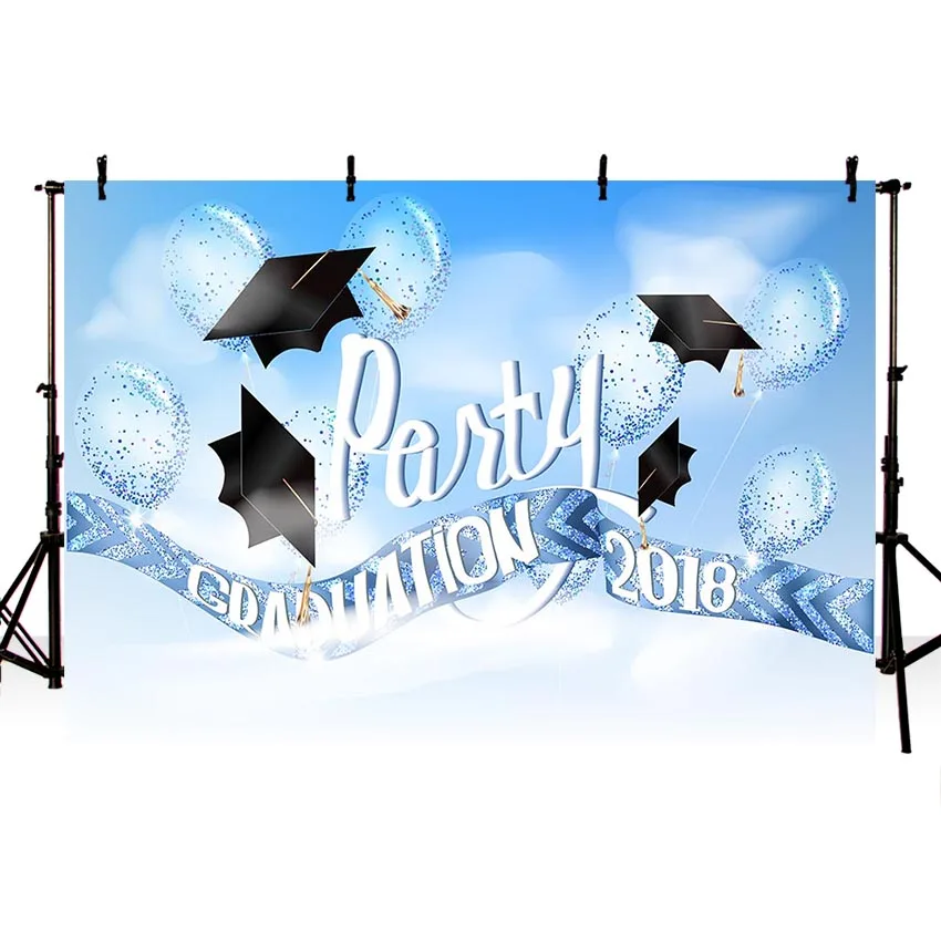 high school graduation graduate balloon banner hat blue backdrops Vinyl cloth High quality Computer print party background
high school graduation graduate balloon banner hat blue backdrops Vinyl cloth High quality Computer print party background