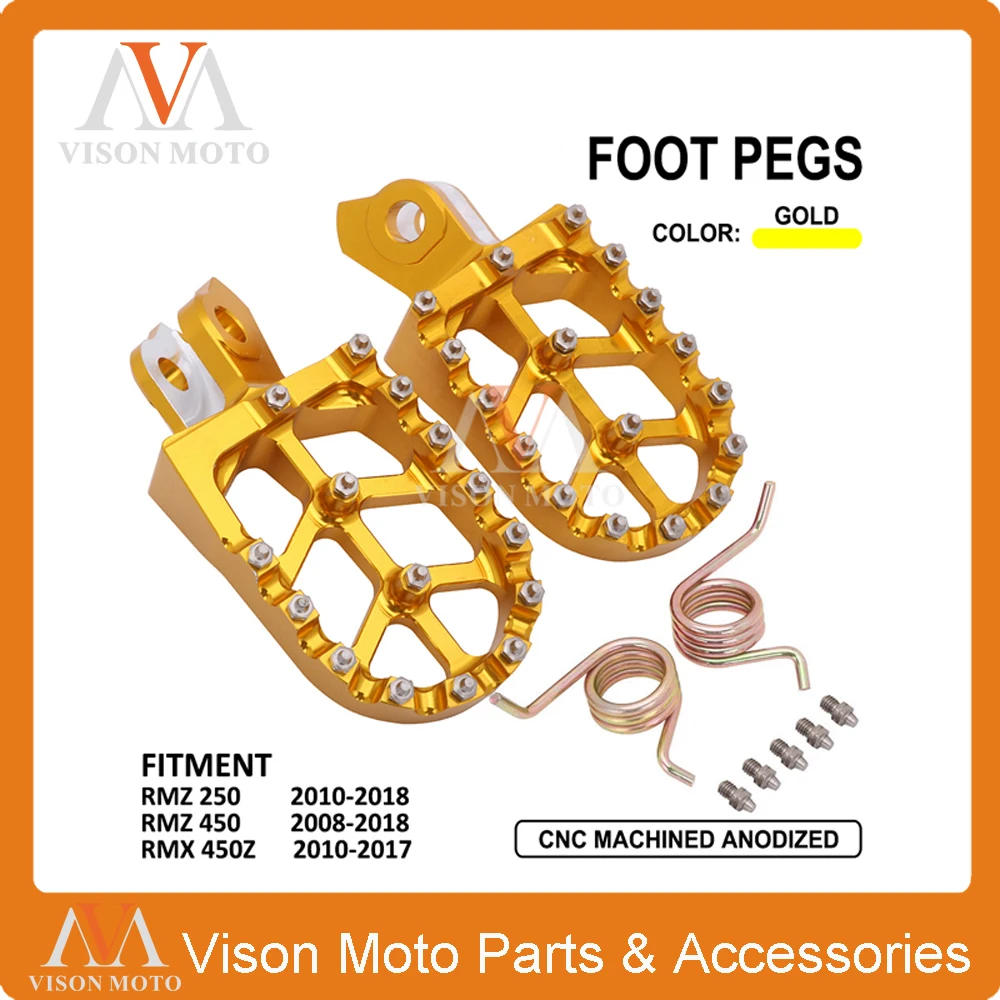 Motorcross Billet Footpegs Foot pegs Rests Motorcycle Pedals For Suzuki RMZ250 250 10-18 RMZ450 250 2008-2018 Motorbike
Motorcross Billet Footpegs Foot pegs Rests Motorcycle Pedals For Suzuki RMZ250 250 10-18 RMZ450 250 2008-2018 Motorbike