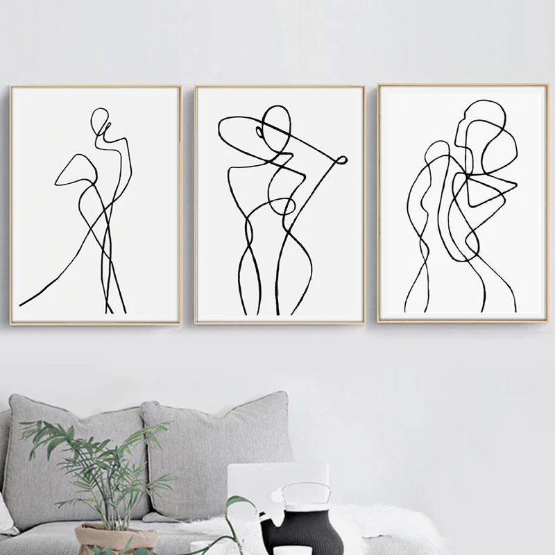 IOIOI Curve Woman Poster Wall Art Canvas Painting Black White Figure Painting Posters And Prints Wall Pictures For Bedroom Decor
IOIOI Curve Woman Poster Wall Art Canvas Painting Black White Figure Painting Posters And Prints Wall Pictures For Bedroom Decor