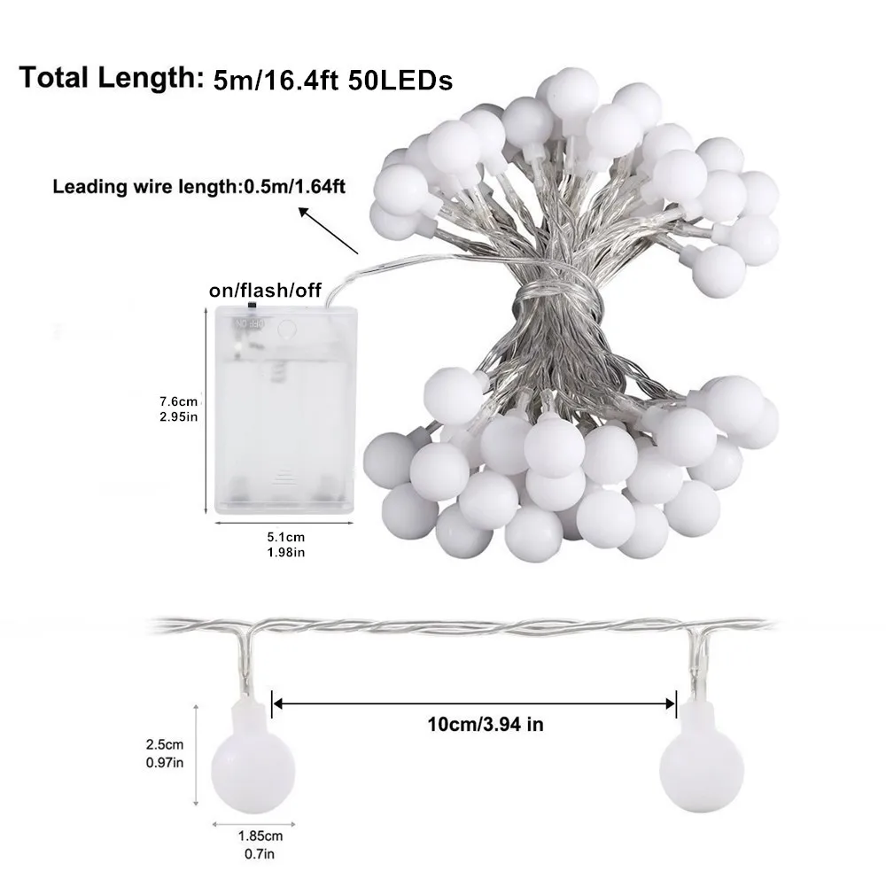 5M 50LEDs Cherry Balls Fairy String Lights Christmas Garland Battery Operated LED Outdoor String Lights For Wedding Xmas Decors
5M 50LEDs Cherry Balls Fairy String Lights Christmas Garland Battery Operated LED Outdoor String Lights For Wedding Xmas Decors
