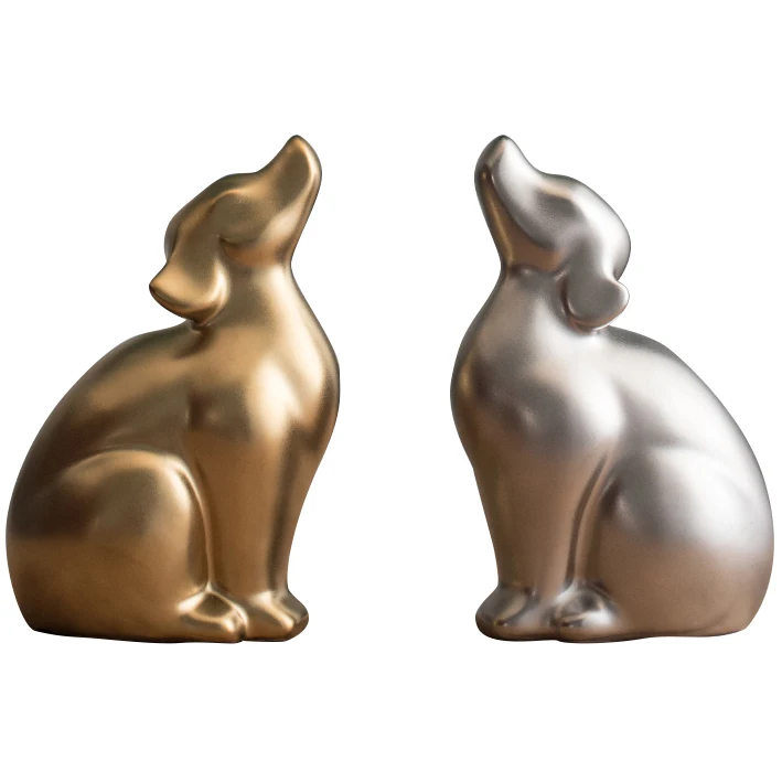 creative handmade ceramic gold silver dog statue home decor crafts room decoration ornament porcelain small cute dog figurines
creative handmade ceramic gold silver dog statue home decor crafts room decoration ornament porcelain small cute dog figurines