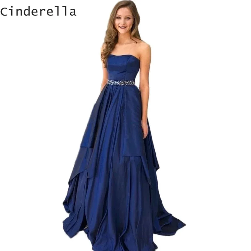 Cinderella Navy Blue Sweetheart A-Line Satin Evening Dresses Zipper Back Long Party Evening Gowns For Prom Graduation Dresses
Cinderella Navy Blue Sweetheart A-Line Satin Evening Dresses Zipper Back Long Party Evening Gowns For Prom Graduation Dresses