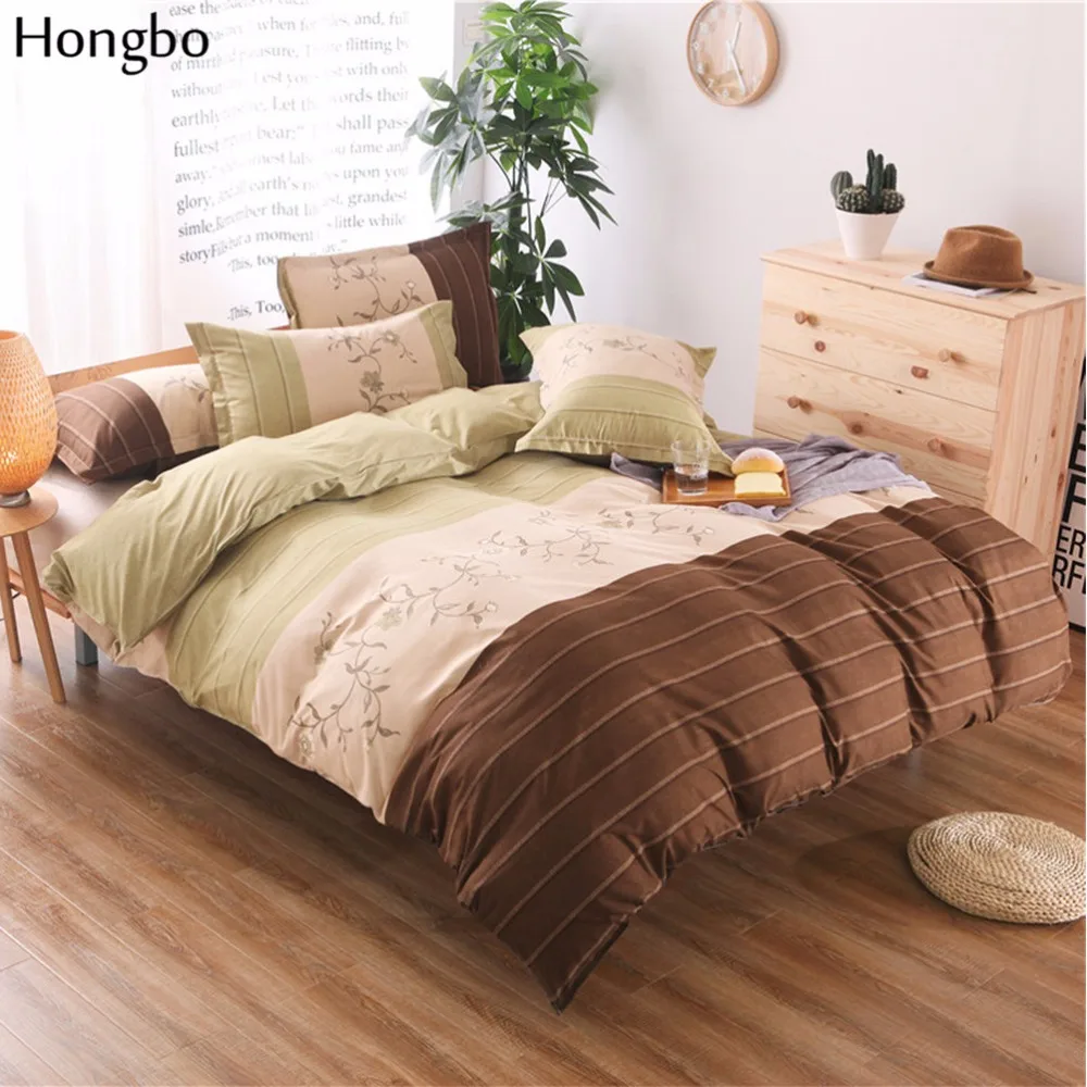 Hongbo Stripe Flower Printing Duvet Cover Set Bed Set Twin Double Queen Size Bed Bedclothes Bedding Sets (No Sheet No Filling)
Hongbo Stripe Flower Printing Duvet Cover Set Bed Set Twin Double Queen Size Bed Bedclothes Bedding Sets (No Sheet No Filling)
