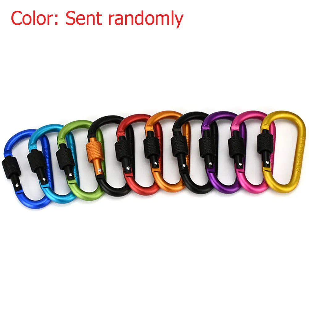 1pc/5pcs/10pcs outdoor Carabiner D-Ring Key Chain Clip Snap Hook Tools Camping Keychain Screwgate Screw Lock tool for Outdoor
1pc/5pcs/10pcs outdoor Carabiner D-Ring Key Chain Clip Snap Hook Tools Camping Keychain Screwgate Screw Lock tool for Outdoor