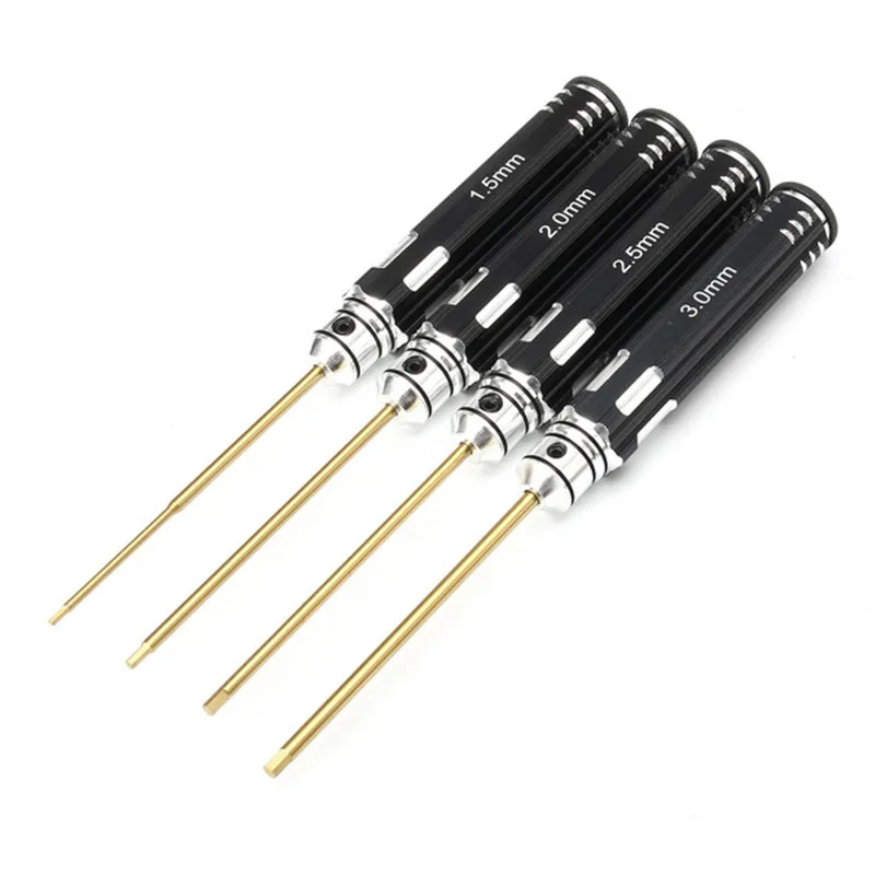 DANIU 4pcs 1.5/2.0/2.5/3.0mm Hex Screwdriver Bit HSS Titanium Coated Repair Tool Set
DANIU 4pcs 1.5/2.0/2.5/3.0mm Hex Screwdriver Bit HSS Titanium Coated Repair Tool Set