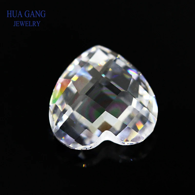 White Heart Shape Cubic Zirconia Double Checkboard Loose CZ Stone Synthetic Gems Beads For Jewelry 3x3-12x12mm
White Heart Shape Cubic Zirconia Double Checkboard Loose CZ Stone Synthetic Gems Beads For Jewelry 3x3-12x12mm
