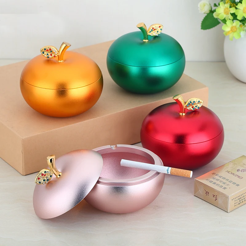 1pc Smoking Accessories Apple Ashtrays color Grind arenaceous Aluminum Alloy Apple Ashtray with cover for friend Gift
1pc Smoking Accessories Apple Ashtrays color Grind arenaceous Aluminum Alloy Apple Ashtray with cover for friend Gift