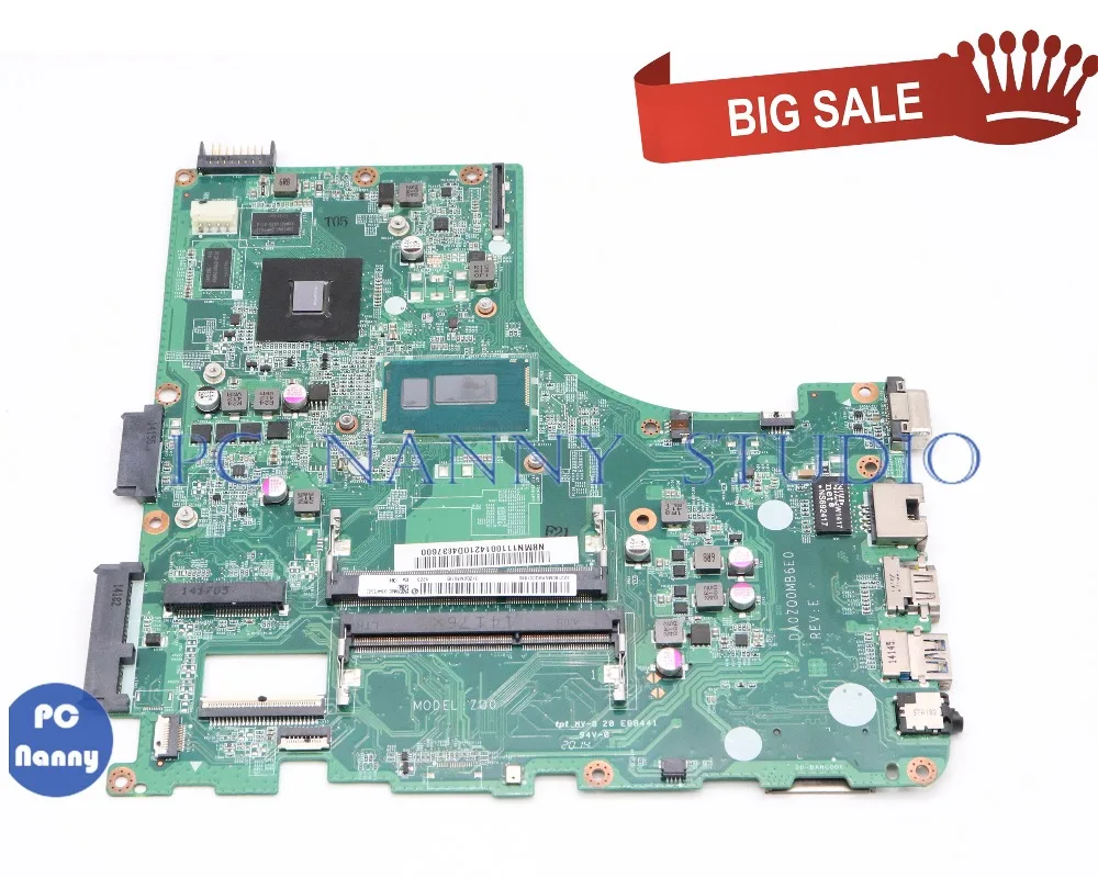 PCNANNY DA0ZQ0MB6E0 NBMN111001 NB.MN111.001 для acer aspire E5-471G V3-472G I5-4210U материнская плата для ноутбука GT820M протестирована 
PCNANNY DA0ZQ0MB6E0 NBMN111001 NB.MN111.001 для acer aspire E5-471G V3-472G I5-4210U материнская плата для ноутбука GT820M протестирована