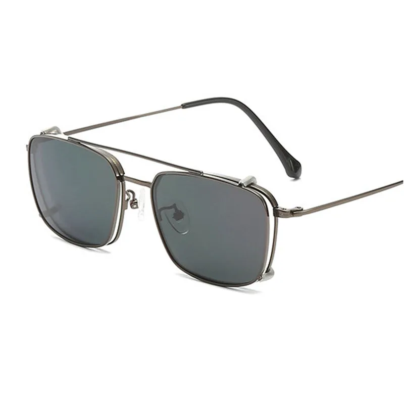 Солнцезащитные очки с клипсой TR90 для мужчин и женщин поляризационные зеркальные