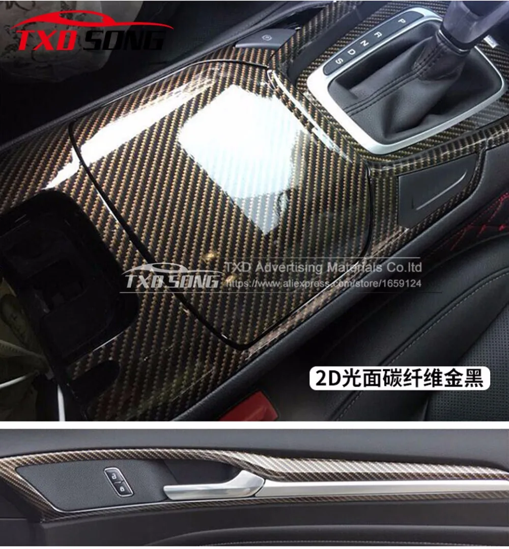 Top quality Ultra Gloss GOLD BLACK TWILL 2D Carbon Fiber Vinyl Wrap 2D Texture Super Glossy 2D Carbon FIBER STICKER WITH BUBBLES
Top quality Ultra Gloss GOLD BLACK TWILL 2D Carbon Fiber Vinyl Wrap 2D Texture Super Glossy 2D Carbon FIBER STICKER WITH BUBBLES