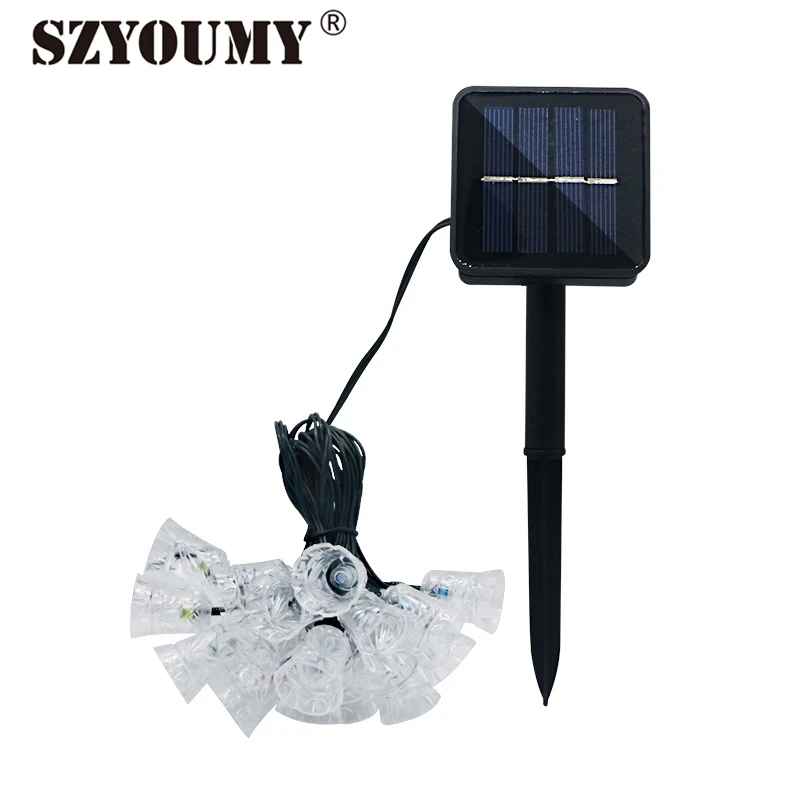 SZYOUMY 4.8M Solar String Lights Outdoor Jingle Bells Fairy String Lighting New Year Christmas Tree Decoration 20leds
SZYOUMY 4.8M Solar String Lights Outdoor Jingle Bells Fairy String Lighting New Year Christmas Tree Decoration 20leds