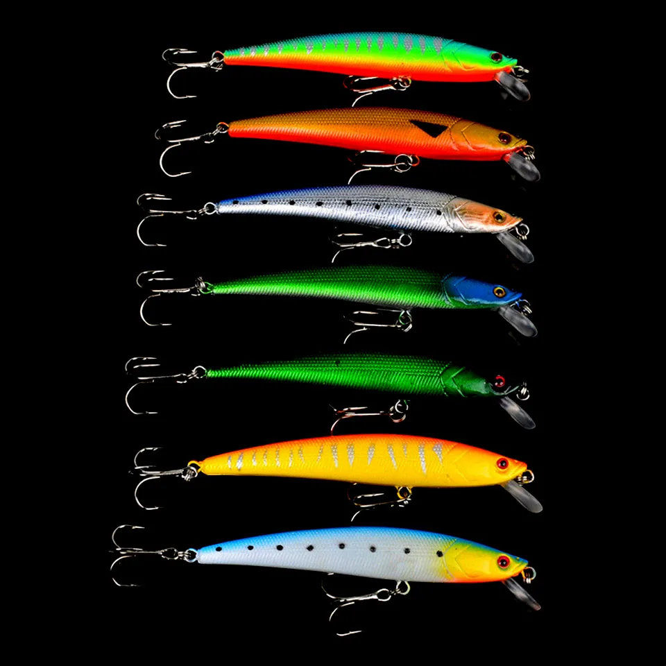 Promotion Sale 7PCS/Lots Hard Minnow Crankbaits 11.5CM-11G Floating Fishing Baits Artificial Bait Fishing Lures
Promotion Sale 7PCS/Lots Hard Minnow Crankbaits 11.5CM-11G Floating Fishing Baits Artificial Bait Fishing Lures