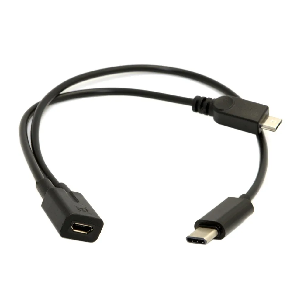 Micro USB Female to USB 3.1 USB-C Type C& Micro USB Male Splitter Extension Charge Y Cable
Micro USB Female to USB 3.1 USB-C Type C& Micro USB Male Splitter Extension Charge Y Cable