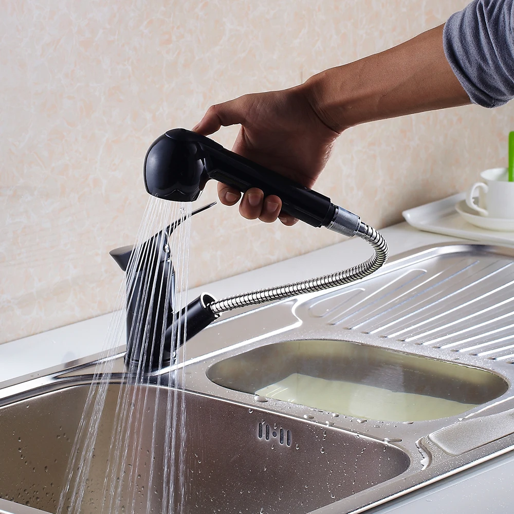 Kitchen Pull Out Faucets Chrome Brush Kitchen Sink Mixer Taps Dual Spout Cold And Hot Water Faucets torneira cozinha ZR704
Kitchen Pull Out Faucets Chrome Brush Kitchen Sink Mixer Taps Dual Spout Cold And Hot Water Faucets torneira cozinha ZR704