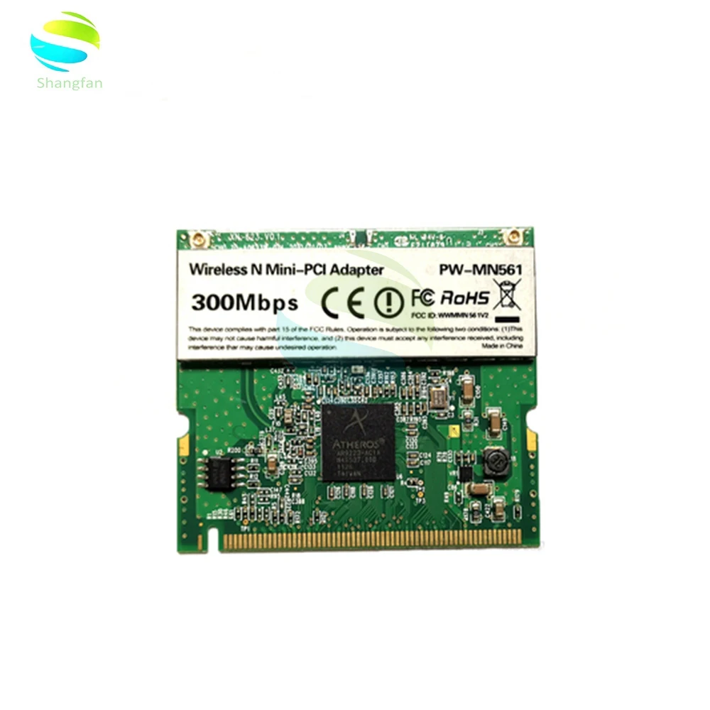 

Network Card Atheros AR9223 300Mbps Mini PCI Wireless N WiFi Adapter PW-MN561 Mini-PCI WLAN Card for Acer Asus Dell Toshiba