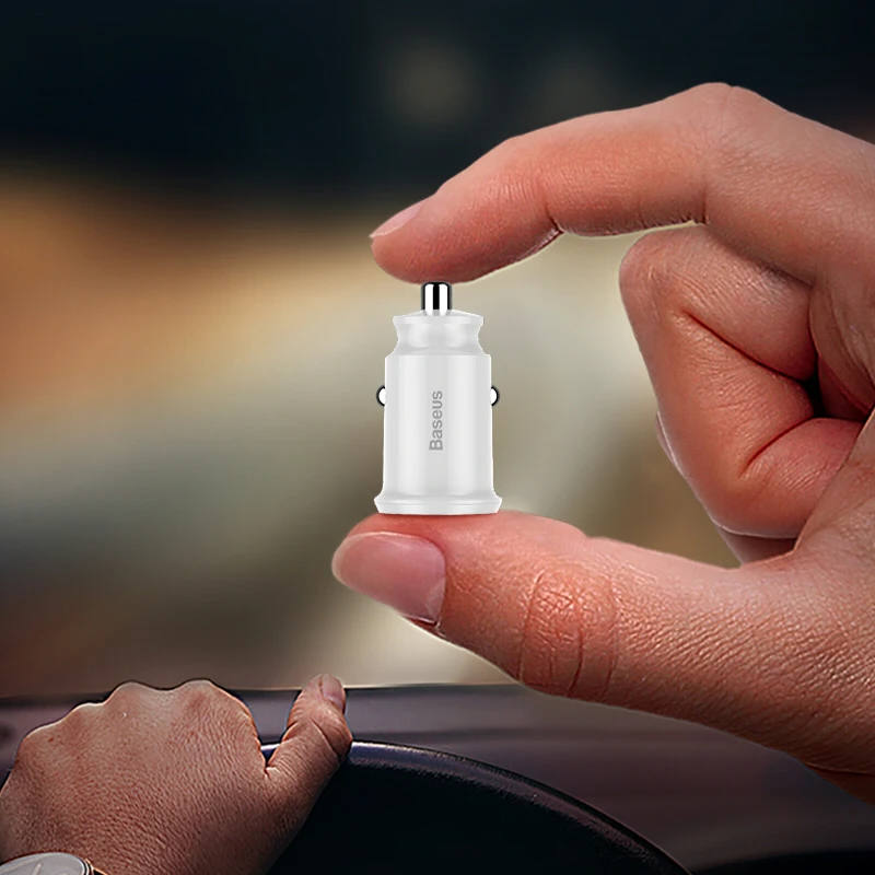 BASEUS 2 USB Car-Charger Mobile Phone Mini Car Charger For Tablet Dual Fast Charge Adapter | Мобильные телефоны и