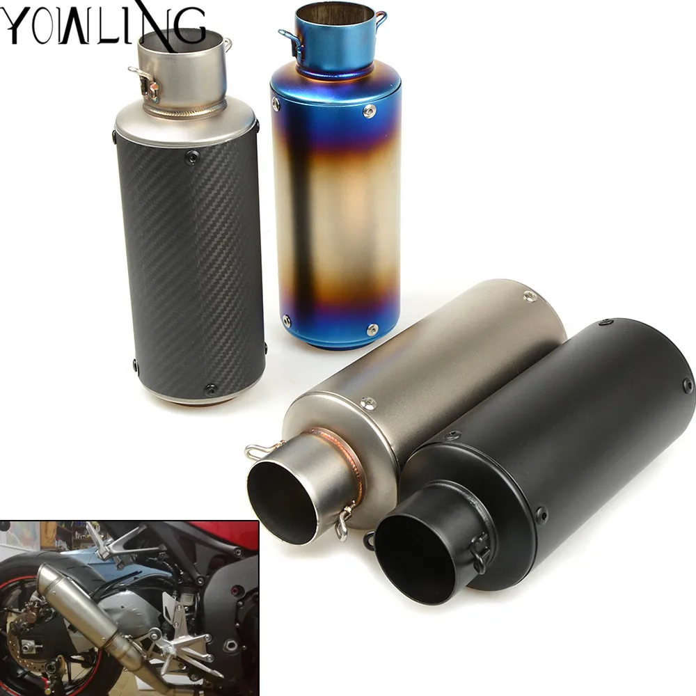Inlet 51mm 60mm Motorcycle Exhaust Pipe Muffler Stainless Steel Motor Racing Exhaust Mufflers Carbon Fiber Exhaust Pipe
Inlet 51mm 60mm Motorcycle Exhaust Pipe Muffler Stainless Steel Motor Racing Exhaust Mufflers Carbon Fiber Exhaust Pipe