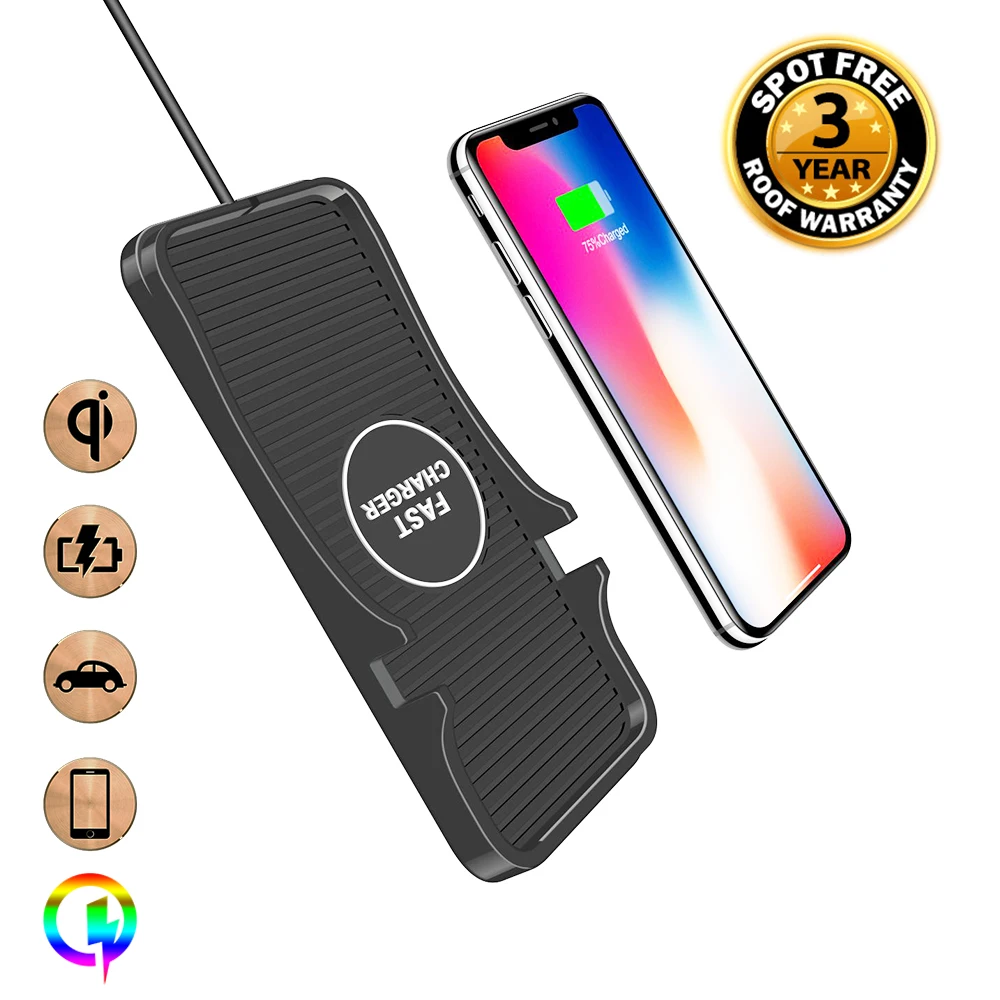 Wireless Car Charger-QI Wireless Charging Pad, Soft Silicone Charging Mat with GPS Holder Car Mount for iPhone 8/8Plus Samsung
Wireless Car Charger-QI Wireless Charging Pad, Soft Silicone Charging Mat with GPS Holder Car Mount for iPhone 8/8Plus Samsung