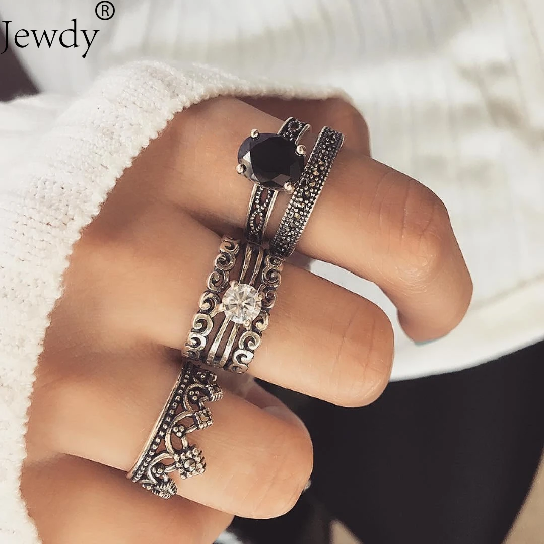 New Bohemian Vintage Flower Wave Branch Crystal Midi Finger Wedding Rings Set for Women Feather Leaf Yoga Silver Color Jewelry
New Bohemian Vintage Flower Wave Branch Crystal Midi Finger Wedding Rings Set for Women Feather Leaf Yoga Silver Color Jewelry