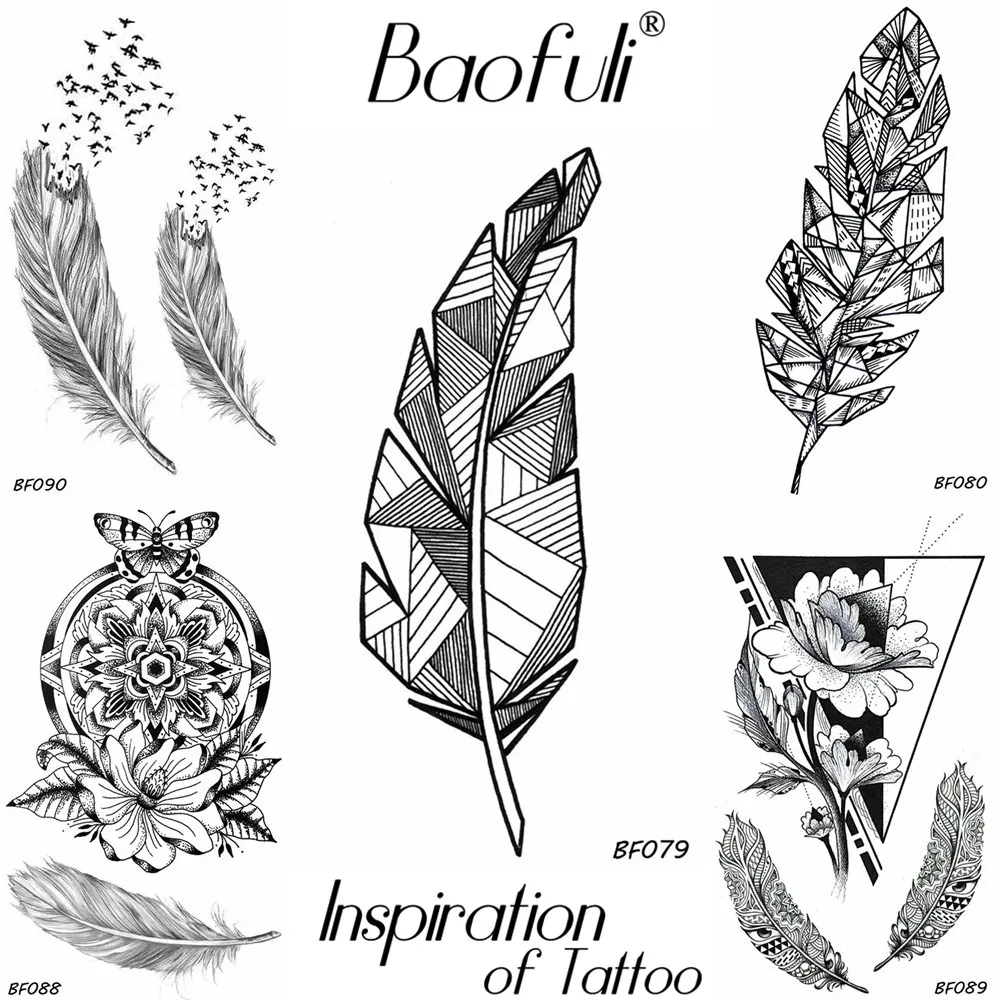 BAOFULI 3D Geometric Diamond Pinna Leaf Temporary Tattoo Neck Arms Legs Women Tattoo Stickers Pencil Sketch Waterproof Tatoos
BAOFULI 3D Geometric Diamond Pinna Leaf Temporary Tattoo Neck Arms Legs Women Tattoo Stickers Pencil Sketch Waterproof Tatoos
