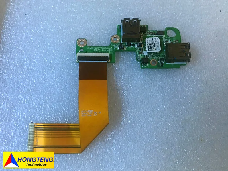 Genuine FOR Dell FOR XPS L502X Laptop 3.0 USB Board W/Flex Cable 0GRWM0 DAGM6CTB8D0 100% TESED OK
Genuine FOR Dell FOR XPS L502X Laptop 3.0 USB Board W/Flex Cable 0GRWM0 DAGM6CTB8D0 100% TESED OK