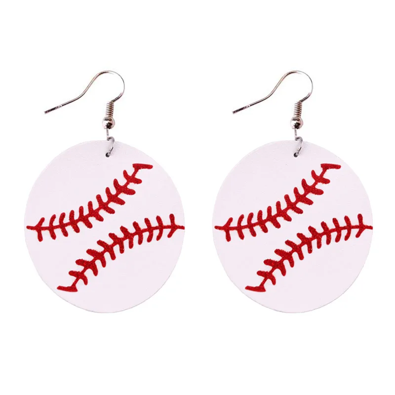ZWPON 2020 New Round Baseball Genuine Leather Earrings for Women Sport Jewelry Large Leather Softball Earrings Wholesale
ZWPON 2020 New Round Baseball Genuine Leather Earrings for Women Sport Jewelry Large Leather Softball Earrings Wholesale