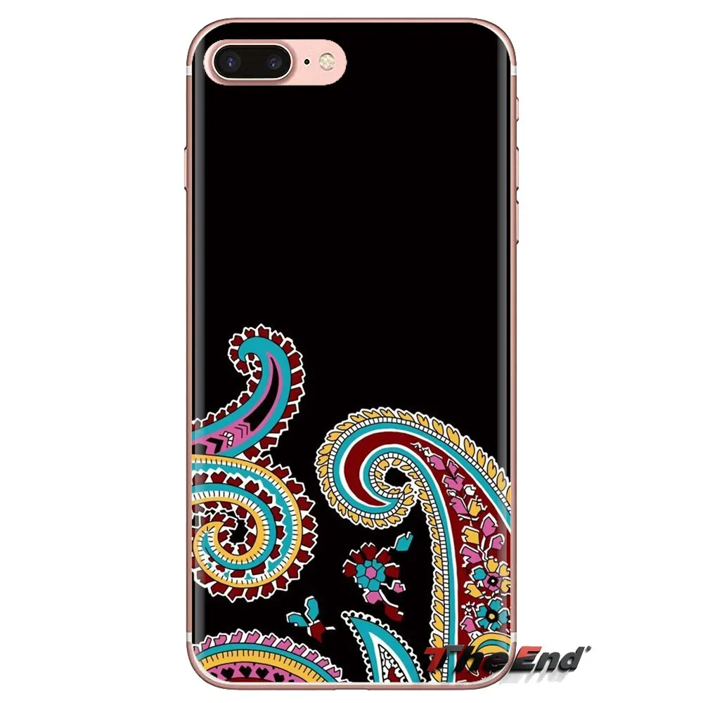 Для HTC One U11 U12 X9 M7 M8 A9 M9 M10 E9 Plus Desire 630 530 626 628 816 820 Силиконовые чехлы мятный Пейсли обои