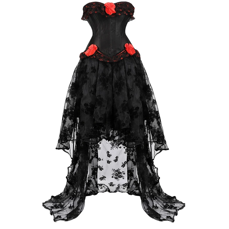 corset dresses set high and low skirt tulle long party floral lace corselet overbust bustier plus size gothic sexy halloween
corset dresses set high and low skirt tulle long party floral lace corselet overbust bustier plus size gothic sexy halloween