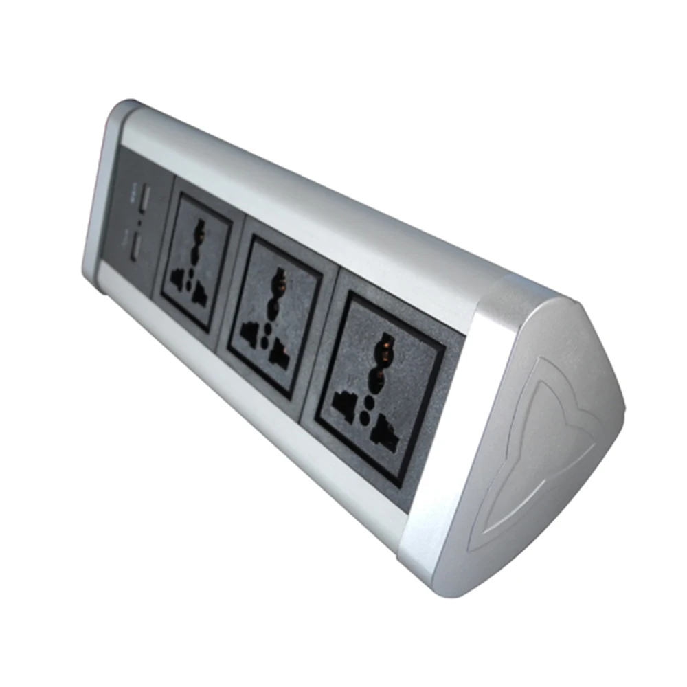 Переносная настольная розетка с 3 * универсальным питанием + 2 зарядным USB