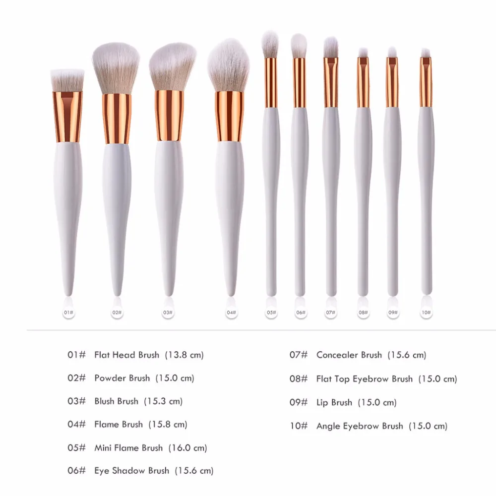 10PCS beauty Foundation brush lashes Cosmetic brochas maquillaje Eyeshadow makeup brushes Eyebrow brushes for makeup Tools
10PCS beauty Foundation brush lashes Cosmetic brochas maquillaje Eyeshadow makeup brushes Eyebrow brushes for makeup Tools