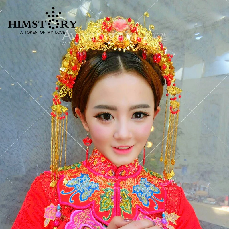 Handmade Chinese Classical Bridal Tiaras Vintage Bridal Hair Accessories Suit Long Tassel Style Wedding Headpiece
Handmade Chinese Classical Bridal Tiaras Vintage Bridal Hair Accessories Suit Long Tassel Style Wedding Headpiece