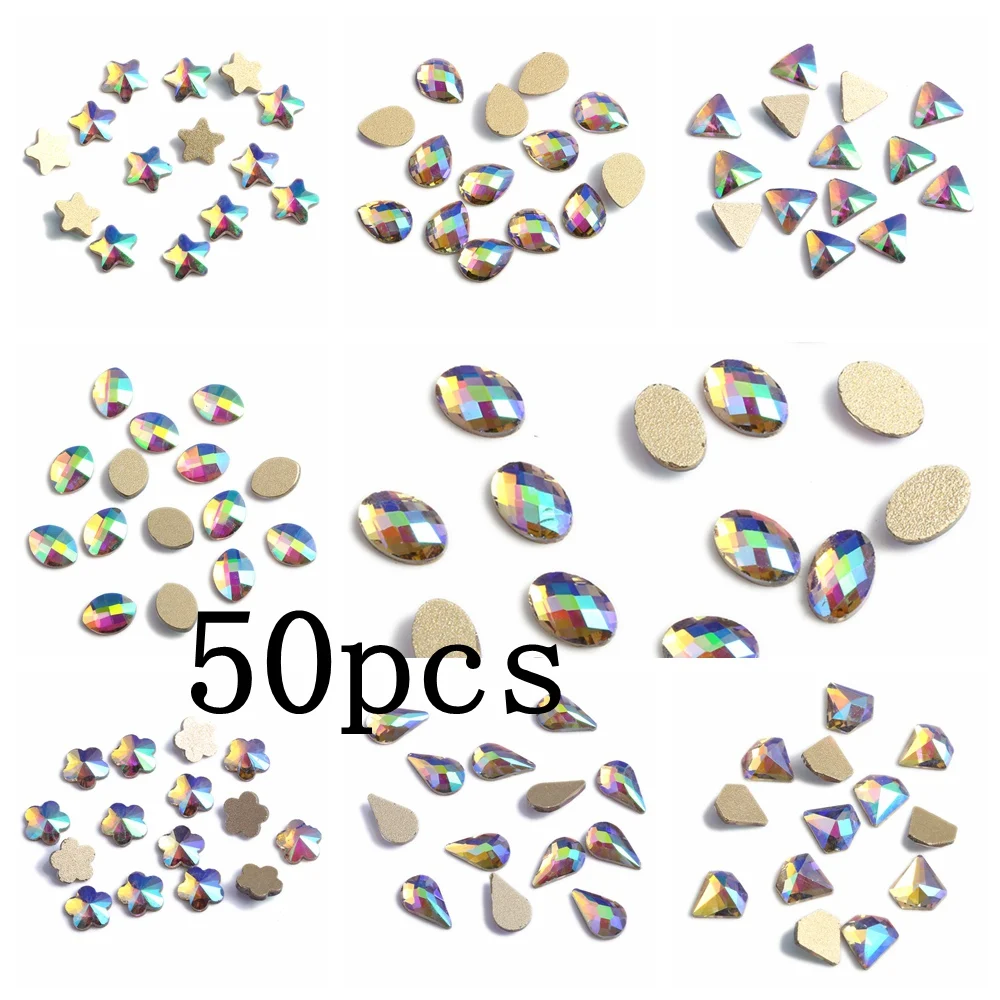 Nail Art Decorations 50pcs Green Rainbow Glass Rhinestone Flatback Nail Stickers DIY Craft Art Charm Stones
Nail Art Decorations 50pcs Green Rainbow Glass Rhinestone Flatback Nail Stickers DIY Craft Art Charm Stones