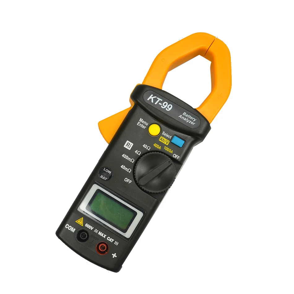 KT-99 Heavy Load Storage Battery Analyzer Measure Battery Storage Capacity With Clamp-on Sensor Select Different Type
KT-99 Heavy Load Storage Battery Analyzer Measure Battery Storage Capacity With Clamp-on Sensor Select Different Type