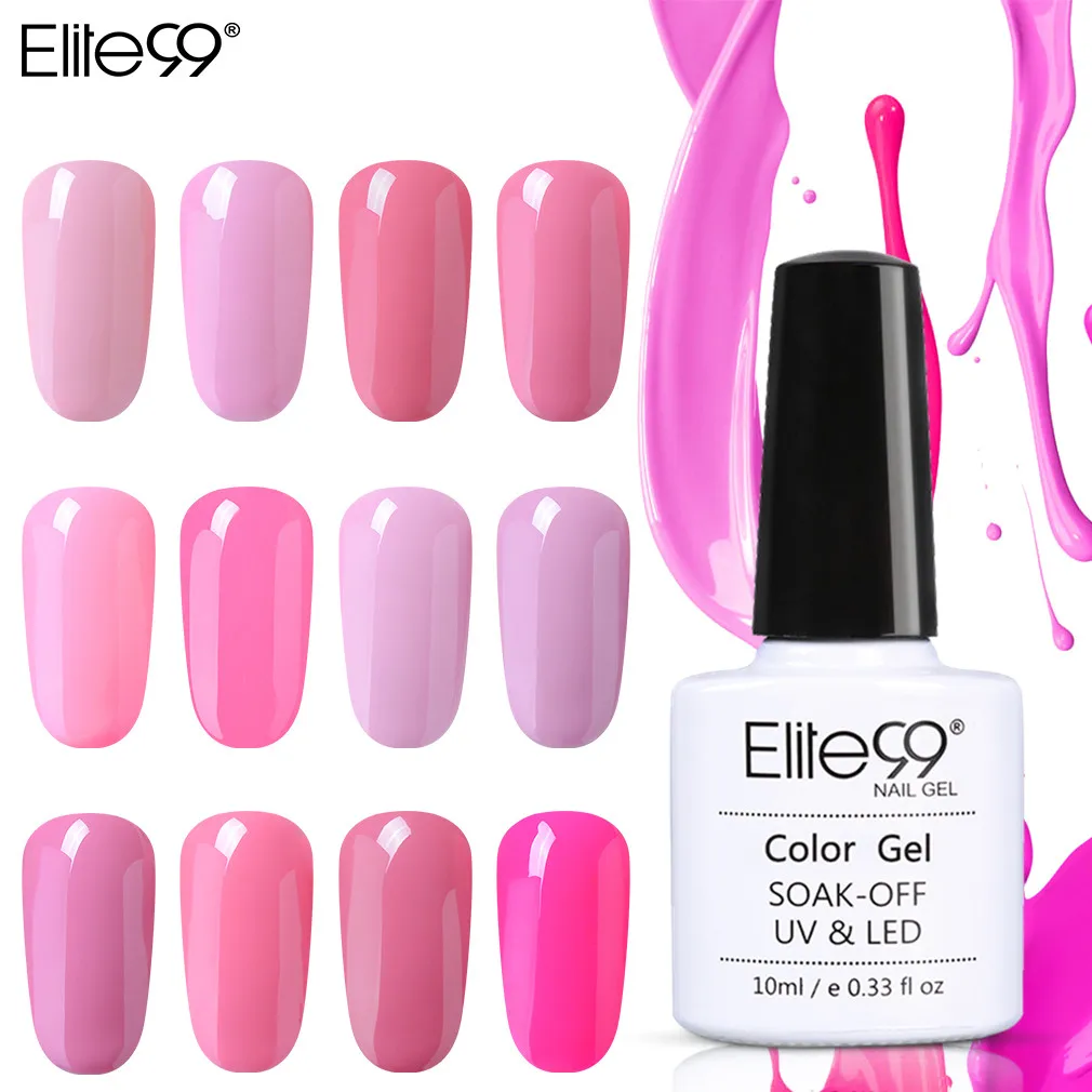 Elite99 Гель лак для ногтей гибридные Лаки Vernis Полупостоянный УФ цвет Верхняя основа