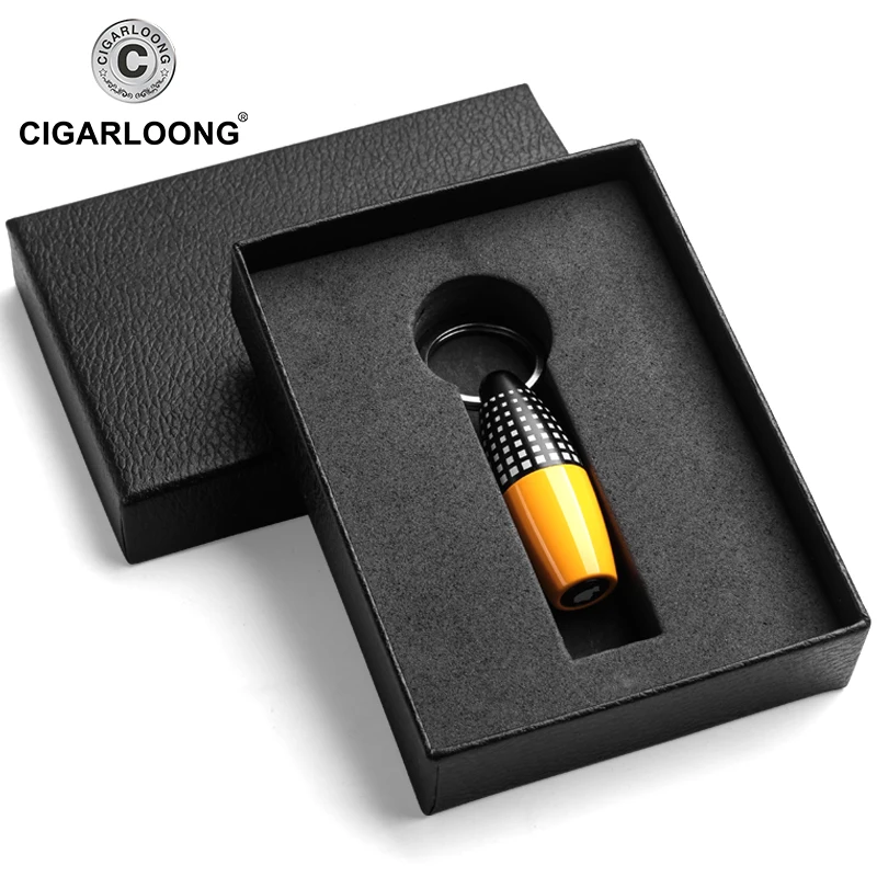 COHIBA Cigar Punch Cutter Gadgets Portable Pocket Metal Blade Chain Bullet Hole Cut Cigar Accessories Tool CLF-0113
COHIBA Cigar Punch Cutter Gadgets Portable Pocket Metal Blade Chain Bullet Hole Cut Cigar Accessories Tool CLF-0113