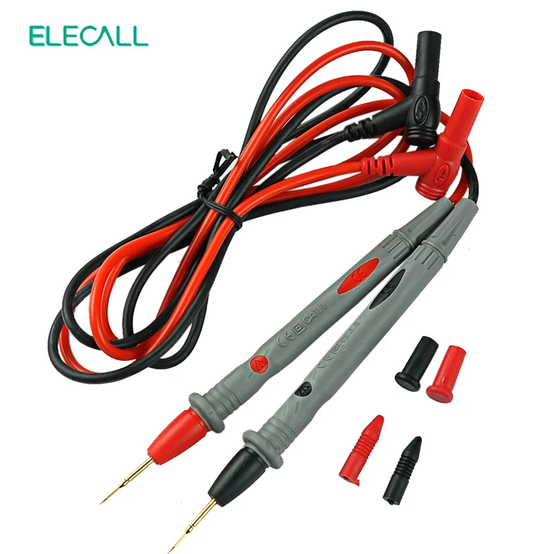 A18-J Needle Silicone Wire gold-plate Tip Probe Test Leads Pin Universal Digital Multimeter Tester Lead Probe Wire Pen Cable
A18-J Needle Silicone Wire gold-plate Tip Probe Test Leads Pin Universal Digital Multimeter Tester Lead Probe Wire Pen Cable