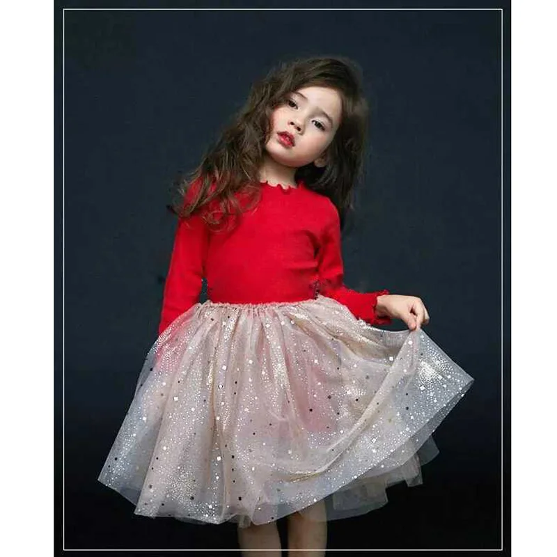 2018 Fashion Girls Dresses Autumn Long Sleeve Girls Ball Gown Dress Sequined Star Children Dress 1-7Y RT281
2018 Fashion Girls Dresses Autumn Long Sleeve Girls Ball Gown Dress Sequined Star Children Dress 1-7Y RT281