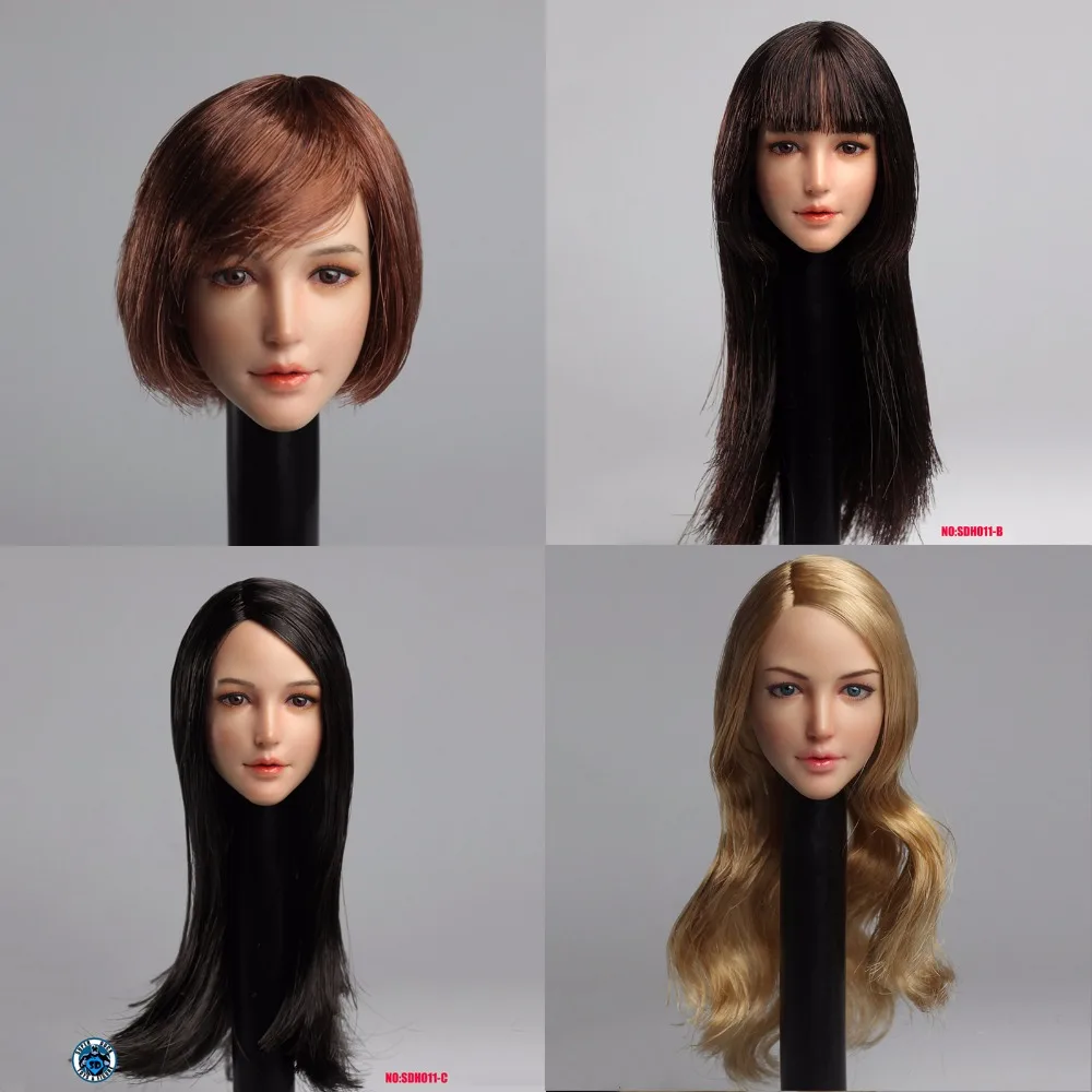 1/6 Scale Head play Asian pretty beauty Girl Head with plant balck long /short hair Female head Fit 12" Figure Body Accessory
1/6 Scale Head play Asian pretty beauty Girl Head with plant balck long /short hair Female head Fit 12" Figure Body Accessory