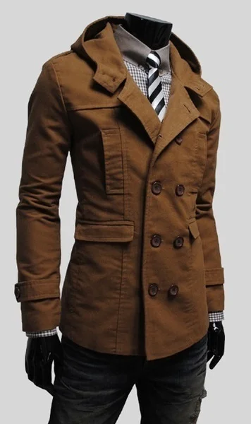 New Mens Fashion Hoodies Jacket Overcoat Pop Double-breasted Design Hooded Leisure Slim Windbreaker Coat For Men Clothing Nice
New Mens Fashion Hoodies Jacket Overcoat Pop Double-breasted Design Hooded Leisure Slim Windbreaker Coat For Men Clothing Nice