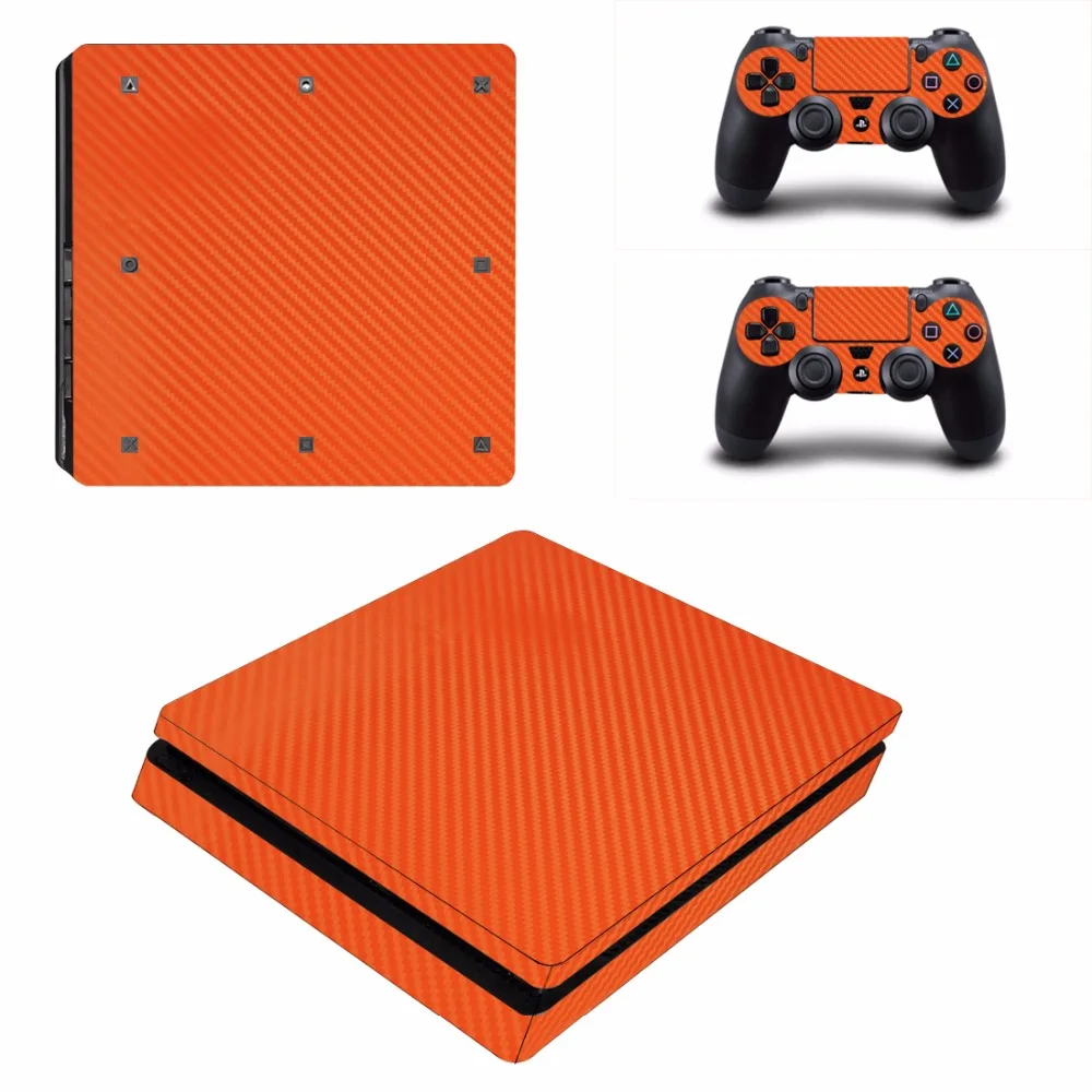 OST наклейка оранжевый крест зерна виниловая кожа Наклейка для sony playstation 4 тонкий PS4