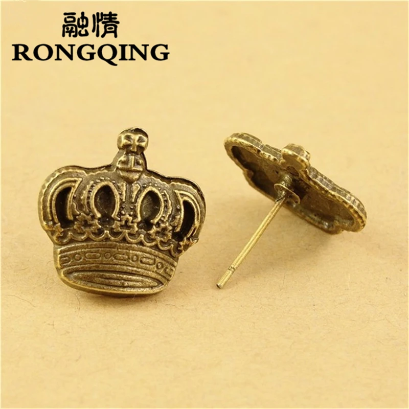 RONGQING 60pcs/lot Handmade Earring Stud Accessories Crown Stud for Jewelry Making
RONGQING 60pcs/lot Handmade Earring Stud Accessories Crown Stud for Jewelry Making
