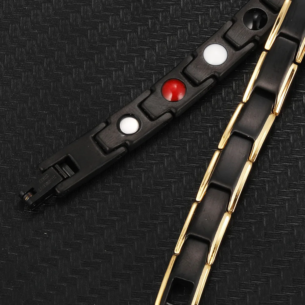NHGBFT Classic Black Color Magnets Element Bracelet For Mens Charm stainless steel Bracelet
NHGBFT Classic Black Color Magnets Element Bracelet For Mens Charm stainless steel Bracelet