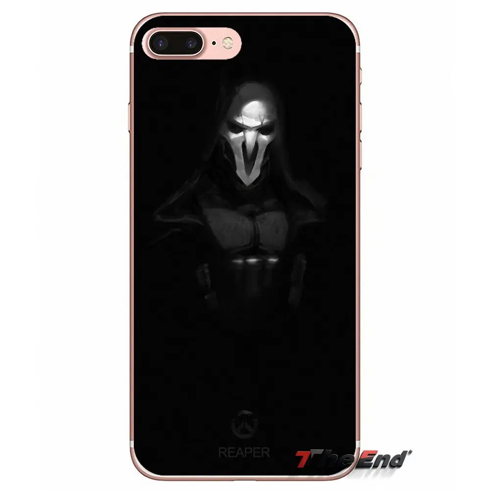 Мягкий ТПУ чехол для Samsung Galaxy S3 S4 S5 MINI S6 S7 edge S8 Plus Note 2 3 4 5 Grand Core Prime OVERWATCH Reaper Hero Poster |