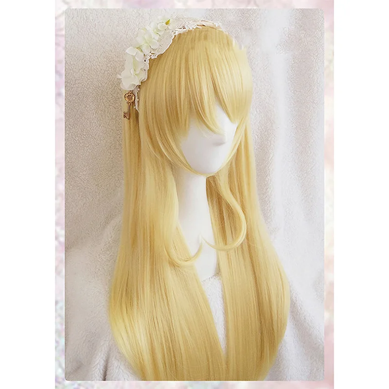 Japanese Anime LoveLive Eli Ayase Wig Love Live Hair Golden Heat Resistant Girls Womens Wig LoveLive Eli Hair+Wig Cap
Japanese Anime LoveLive Eli Ayase Wig Love Live Hair Golden Heat Resistant Girls Womens Wig LoveLive Eli Hair+Wig Cap